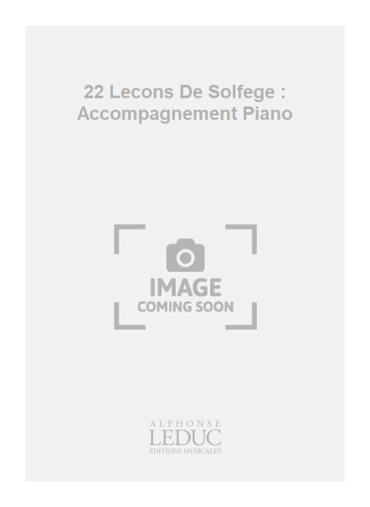 22 Lecons De Solfege 5 Cles Melangees Avec Acc.